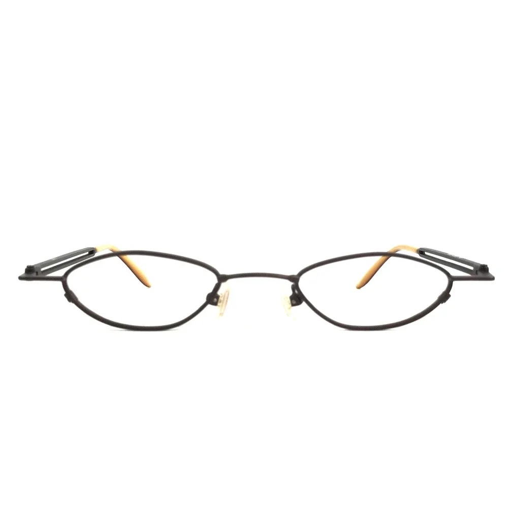 ogi Petite Eyeglasses Frames 9013 COL. 64 Brown Oval Wire Rim 42-21-140